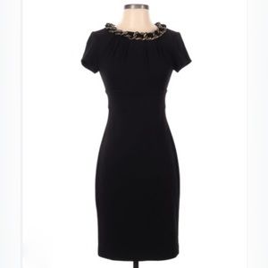 Muse Boutique Black Chain Collar Dress
